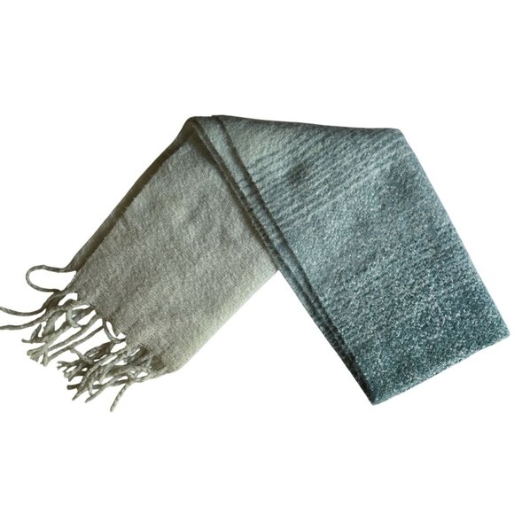 Mer Sea “Always By The Sea” Green Ombre Chunky Super Soft Blanket Scarf - Picture 1 of 3